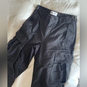 Cargo pants from ARITZIA. 100% cotton. True black.